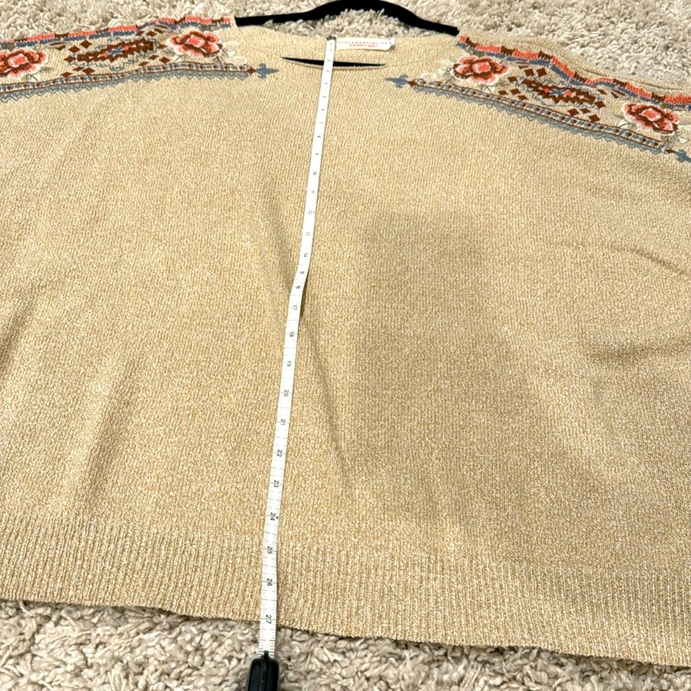 Johnny Was 4 Life and Liberty. Typically unique. Size S. Silk blend top. - Picture 5 of 10